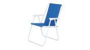 Oxford Cloth Iron Outdoor Beach Chair Blue