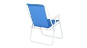 Oxford Cloth Iron Outdoor Beach Chair Blue