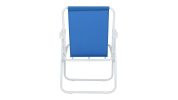 Oxford Cloth Iron Outdoor Beach Chair Blue