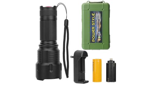 LED Rechargeable Flashlight Zoomable Aluminum Alloy Flashlight Torch