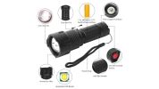 LED Rechargeable Flashlight Zoomable Aluminum Alloy Flashlight Torch