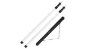 Telescoping Aluminum Tarp Poles for Adjustable Awning Setup