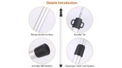 Telescoping Aluminum Tarp Poles for Adjustable Awning Setup