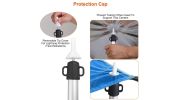 Telescoping Aluminum Tarp Poles for Adjustable Awning Setup