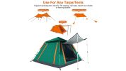 Telescoping Aluminum Tarp Poles for Adjustable Awning Setup