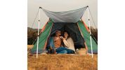 Telescoping Aluminum Tarp Poles for Adjustable Awning Setup