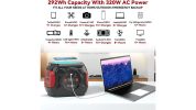 GOFORT 320W Portable Power Station 292Wh Wireless Charger 15W PD 100W and 100W