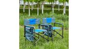 Lightweight Oversized Directors Chair with Storage Pockets for Camping
