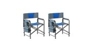 Lightweight Oversized Directors Chair with Storage Pockets for Camping