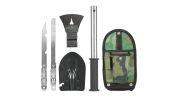 Multi-Tool Survival Kit with Shovel, Knife, Axe, and Saw - 6-in-1 Design