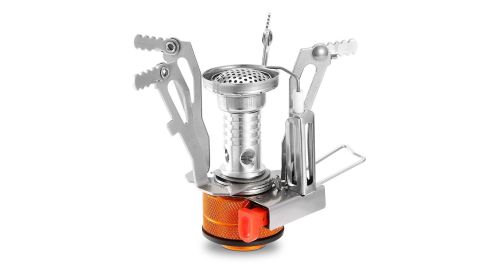 Ultralight Camping Stoves Portable Backpacking Hiking Stoves w/ Piezo Ignition