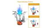 Ultralight Camping Stoves Portable Backpacking Hiking Stoves w/ Piezo Ignition