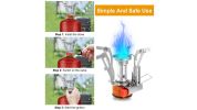Ultralight Camping Stoves Portable Backpacking Hiking Stoves w/ Piezo Ignition