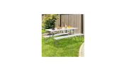 Portable Picnic Folding Bench with Carrying Handle - 6 Feet Long