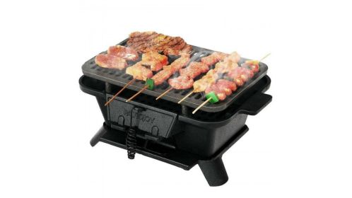 Cast Iron Tabletop Bbq Grill Stove For Camping And Picnics