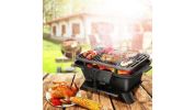 Cast Iron Tabletop Bbq Grill Stove For Camping And Picnics