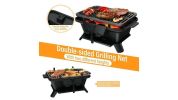 Cast Iron Tabletop Bbq Grill Stove For Camping And Picnics