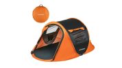 Black and Orange Pop Up Camping Tent for 2 People 
