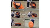 Black and Orange Pop Up Camping Tent for 2 People 