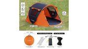 Black and Orange Pop Up Camping Tent for 2 People 