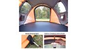 Black and Orange Pop Up Camping Tent for 2 People 