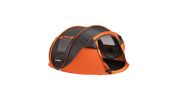 Pop-Up Camping Boat Tent for 5-8 People - Black and Orange
