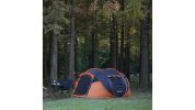 Pop-Up Camping Boat Tent for 5-8 People - Black and Orange