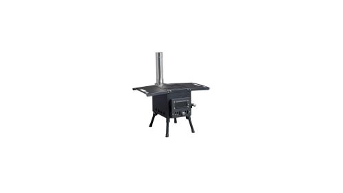Wood Camping Stove Black 57.5x31x37cm