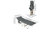Portable Cot Gray