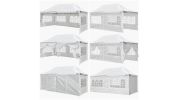 10 × 20 ft EZ Pop Up Canopy Folding-White for Outdoor Events