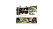 Folding Camping Table with 2Tier Open Shelves for Outdoor BBQ