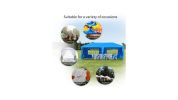 Large 10' x 20' Gazebo Canopy Party Tent with 4 Removable Window Side