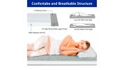 Portable Memory Foam Camping Mattress – Foldable with Travel Bag & Pillow
