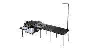 VEVOR Outdoor Mobile Kitchen Portable Multifunctional Camp Box with Wheels All