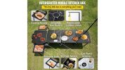 VEVOR Outdoor Mobile Kitchen Portable Multifunctional Camp Box with Wheels All
