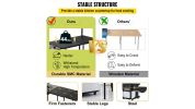 VEVOR Outdoor Mobile Kitchen Portable Multifunctional Camp Box with Wheels All
