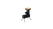 Portable Camping Rocket Stove - 9.44"D x 17"W x 21.3"H