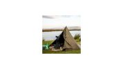 Portable Camping Rocket Stove - 9.44"D x 17"W x 21.3"H