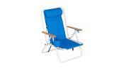 Backpack Beach Chair Folding Portable Chair Blue Solid Camping Hiking Fishing