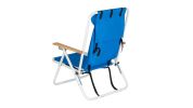 Backpack Beach Chair Folding Portable Chair Blue Solid Camping Hiking Fishing