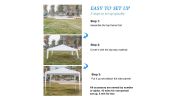 10 ft x 10 ft Patio Party Wedding Tent Canopy Heavy Duty Gazebo Pavilion