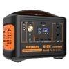 Portable Power Station 600W with Solar Generator and Wireless Charger