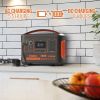 Portable Power Station 600W with Solar Generator and Wireless Charger