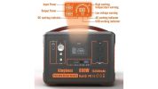 Portable Power Station 568Wh/600W Wireless Charger 15W PD Output 65W Type-C/QC