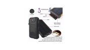10000mAh Portable Fast Charging Power Bank with Solar Charging & Flashlight