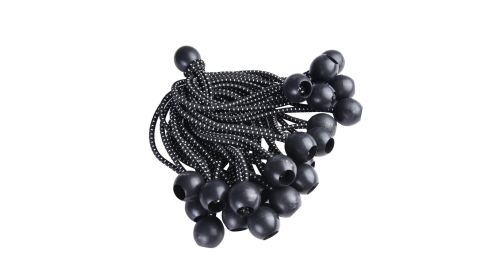 Ball Bungee Set for Outdoor Use - 6 Pack, Black