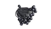 Ball Bungee Set for Outdoor Use - 6 Pack, Black