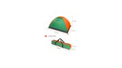 Waterproof Camping Dome Tent for Hiking and Survival - Orange & Green
