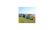 Waterproof Camping Dome Tent for Hiking and Survival - Orange & Green