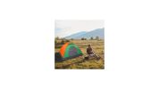 Waterproof Camping Dome Tent for Hiking and Survival - Orange & Green